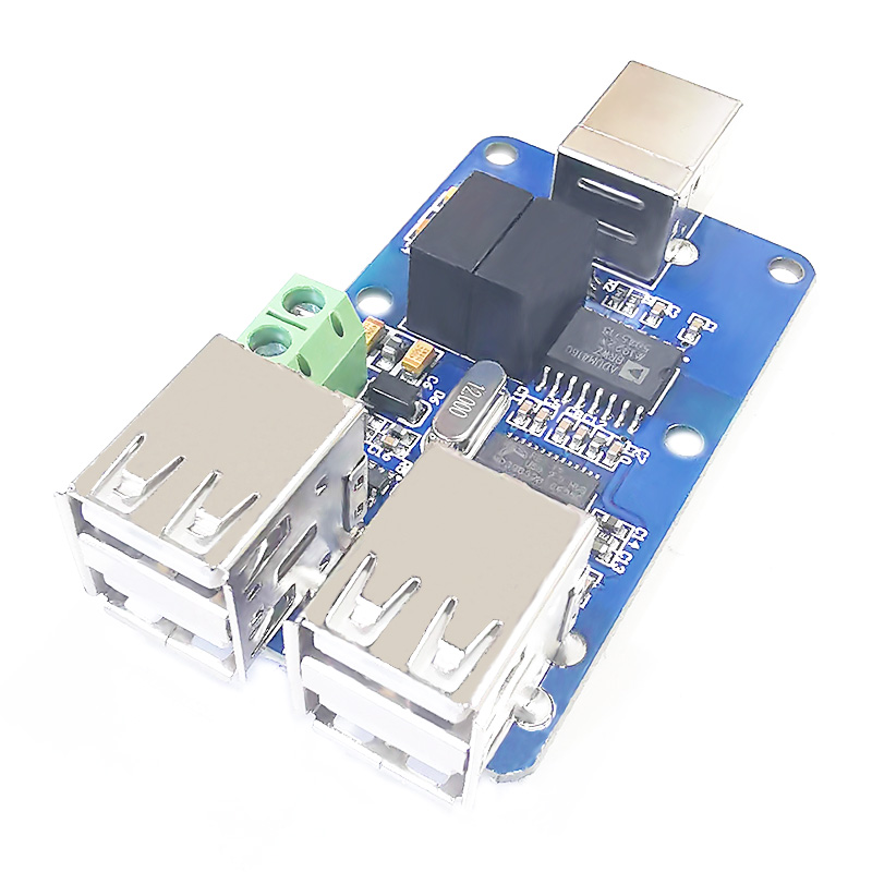 Four way USB isolator USB hub isolation module coupling protection board adum3160 / adum4160