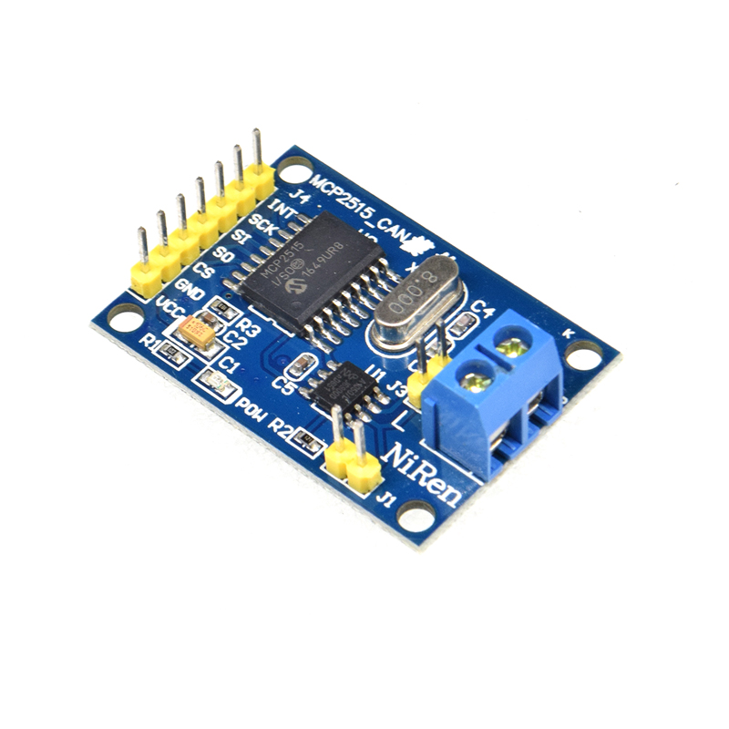 MCP2515 can bus module tja1050 receiver SPI protocol 51 MCU program routine