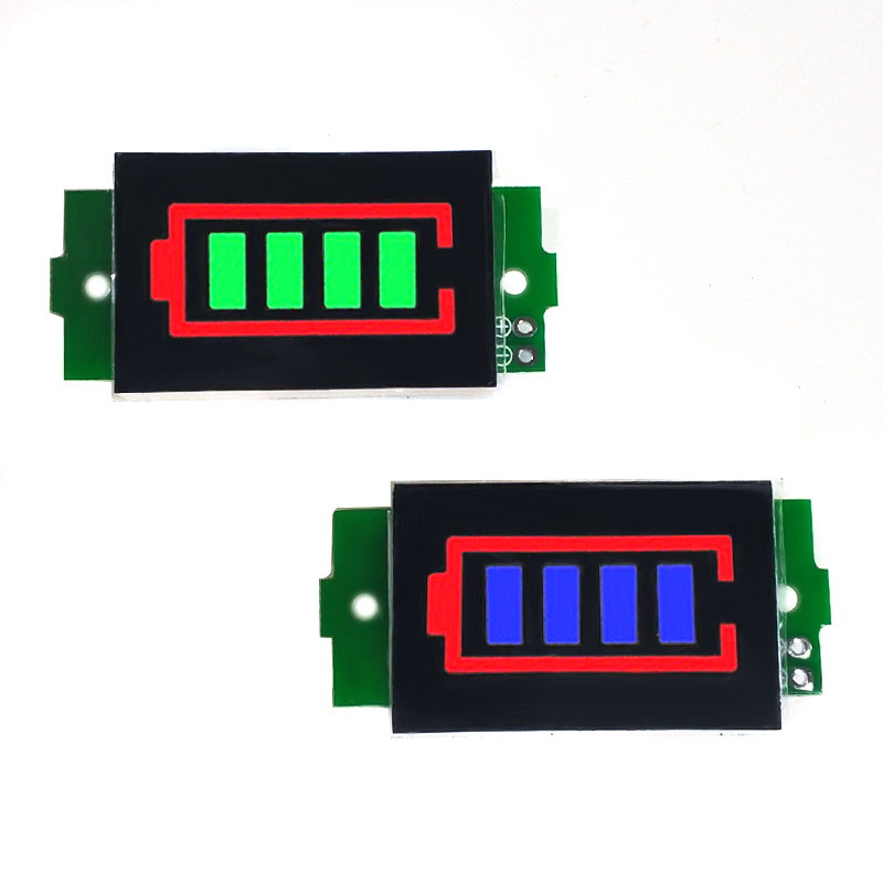 1 / 2 / 3 / 4 / 6 / 7 / 8s lithium battery meter display module three series LED lithium battery pack indicator board
