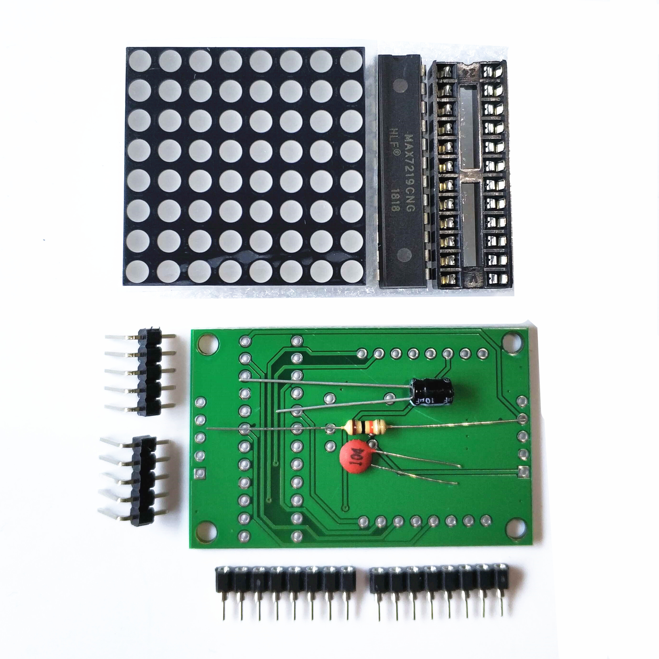 MAX7219 dot matrix display module SCM control module DIY kit can be spliced plug-in parts