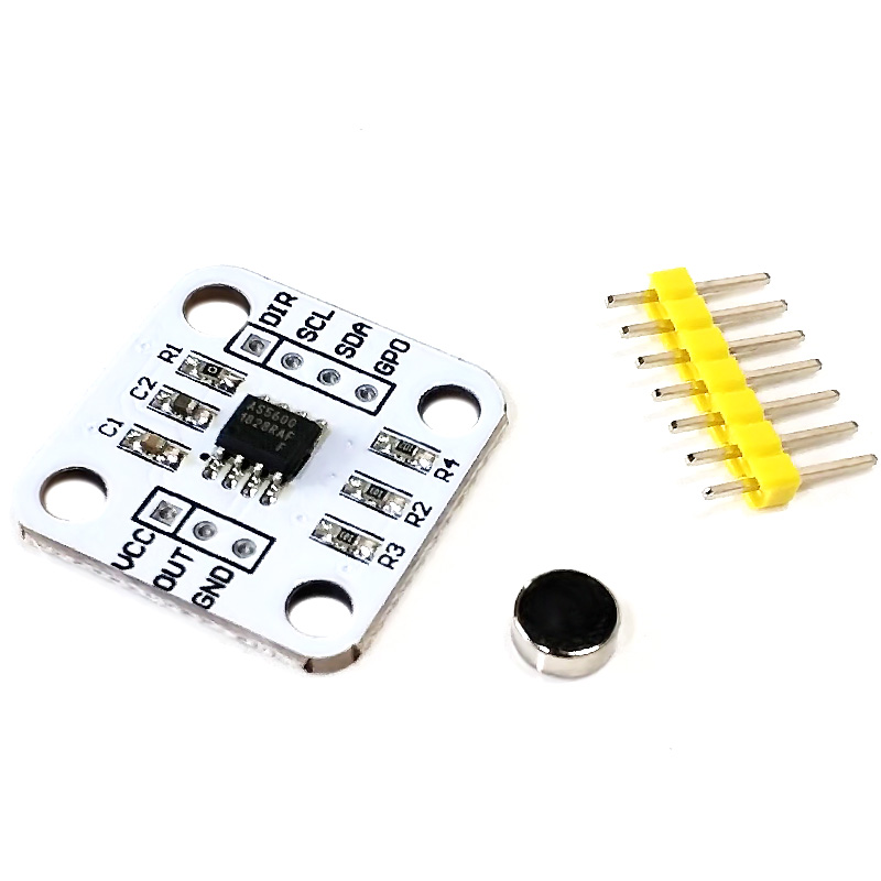 AS5600 magnetic encoder magnetic induction angle measurement sensor module 12bit high precision send magnet