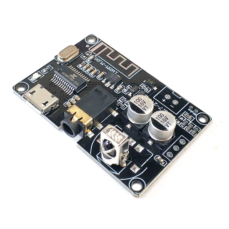 Bluetooth 5.0 decoder board stereo Bluetooth audio module wide voltage infrared remote control speaker modification DIY