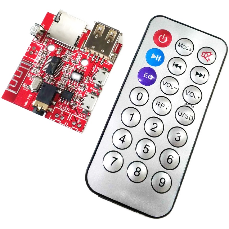 MP3 decoding receiver board Bluetooth audio module lossless car speaker amplifier modified Bluetooth 4.1 circuit DIY